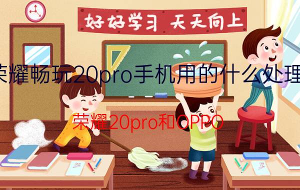 荣耀畅玩20pro手机用的什么处理器 荣耀20pro和OPPO reno ace哪个好一点？